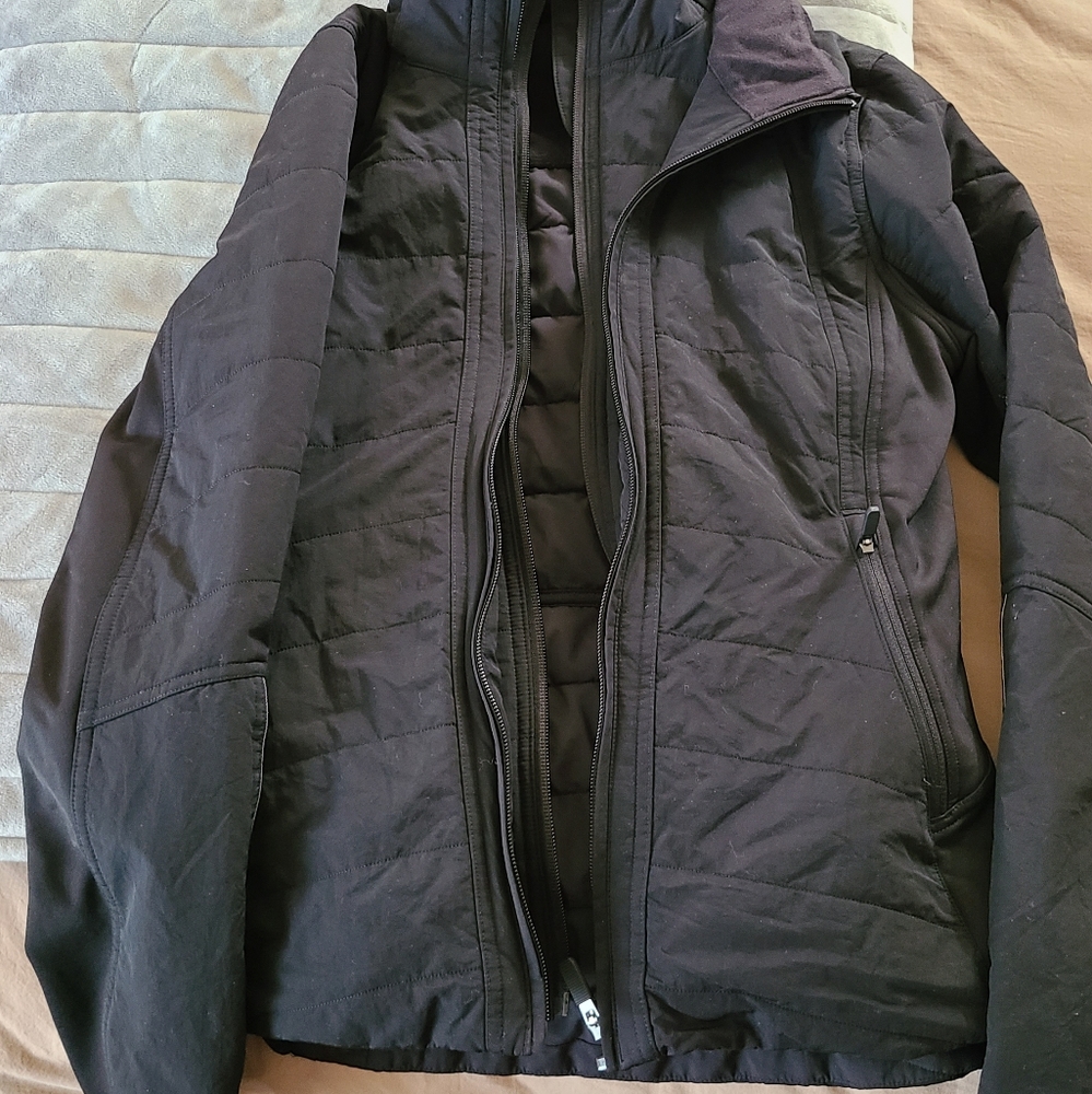 Lululemon Black double zip coat